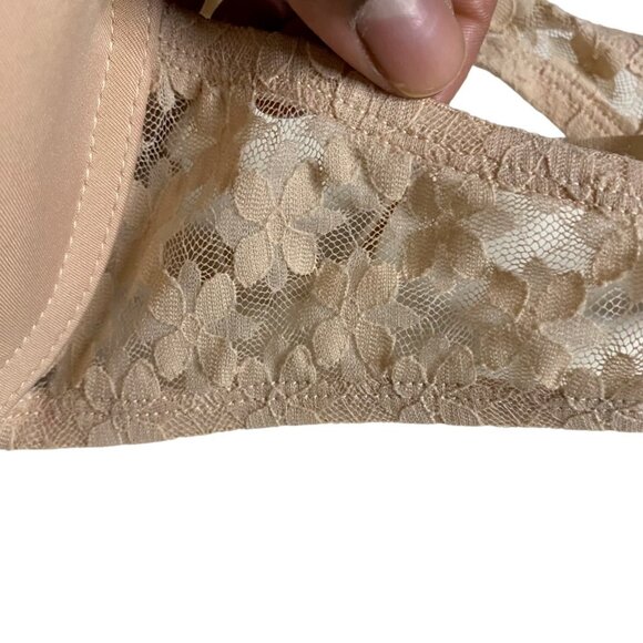 George Women's Cream Floral Laced Lightly Lined Padded Bra - Picture 4 of 7